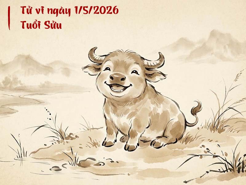Tử vi 12 con giáp ngày 1/5/2026 tuổi Sửu