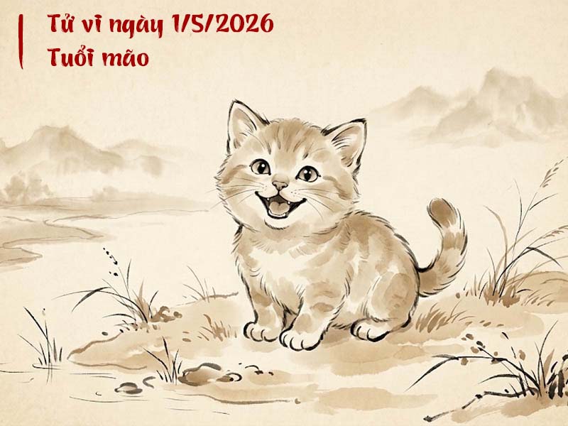 Tử vi ngày 1/5/2026 tuổi Mão