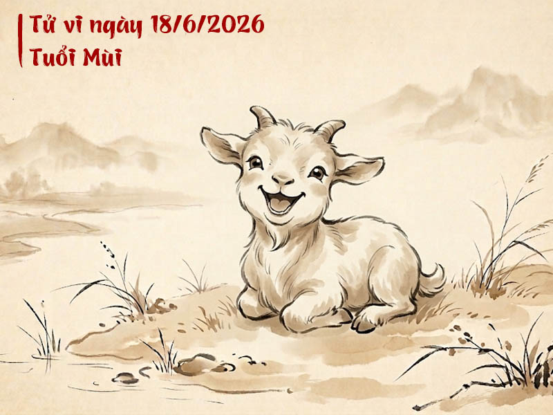 Tử vi ngày 18/6/2026 tuổi Mùi