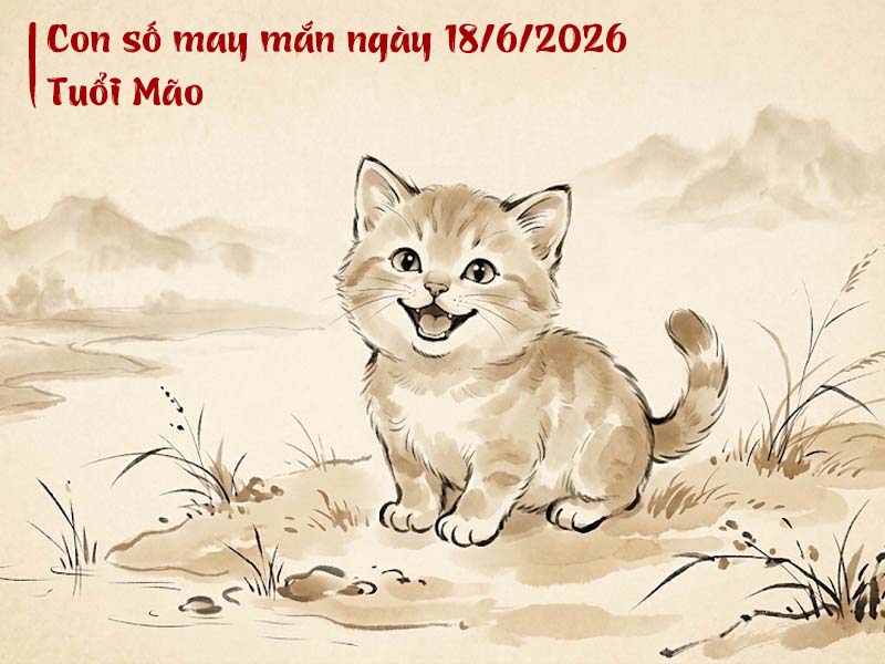 Con số tử vi may mắn ngày 18/6/2026 tuổi Mão