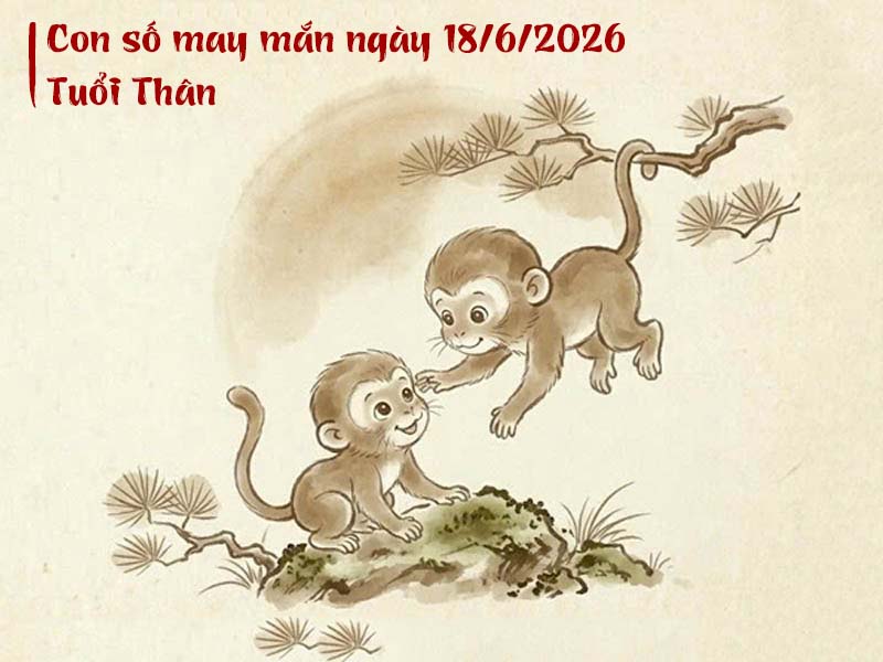 Con số tử vi may mắn ngày 18/6/2026 tuổi Thân