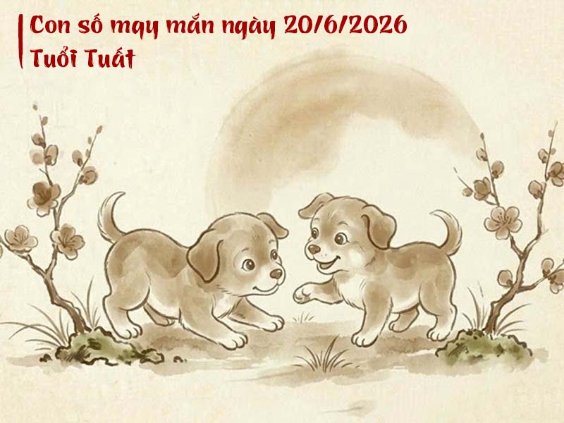 Con số tử vi may mắn ngày 19/6/2026 tuổi Tuất