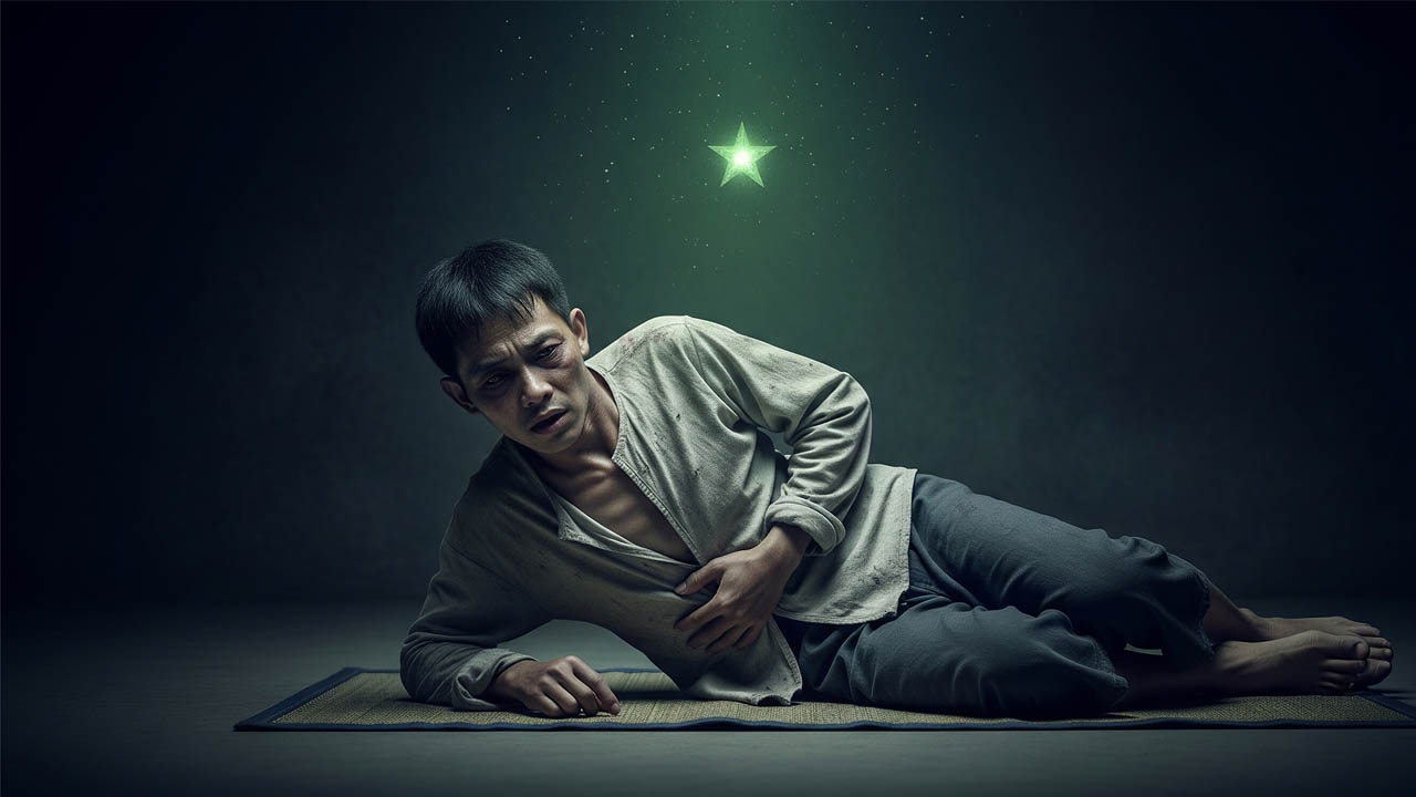 Sao Bệnh tượng trưng cho ốm yếu bệnh tật và suy nhược cơ thể