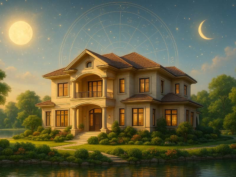 Nhà cửa sang trọng khi sao Hồng Loan nhập cung Điền Trạch