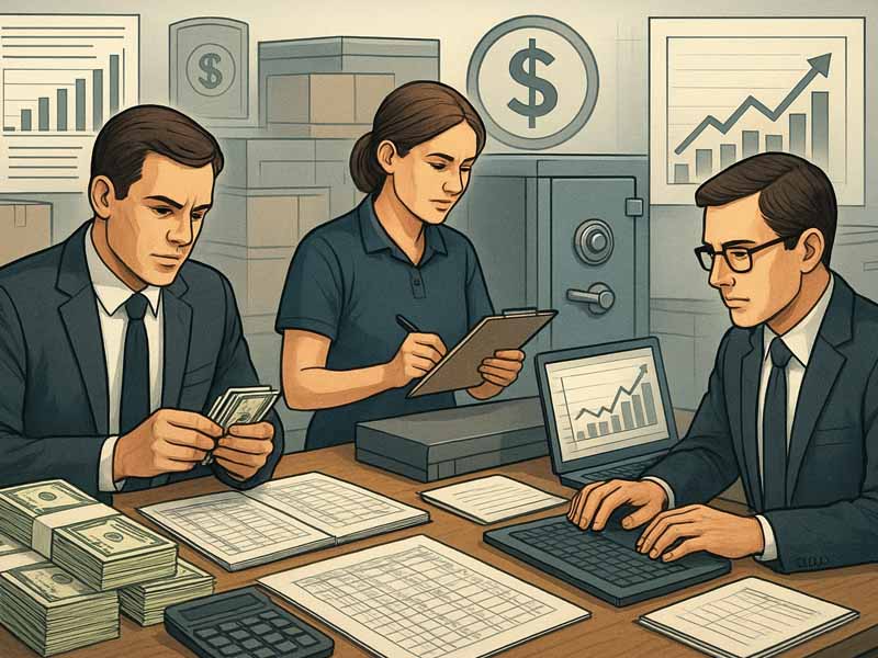 công việc liên quan đến tài chính khi quốc ấn cung tài bạch