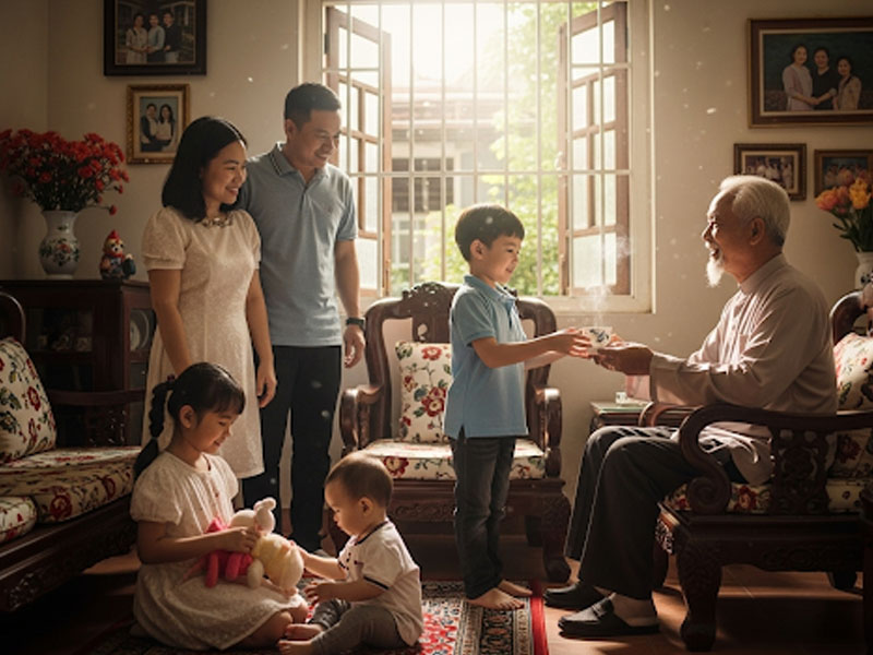 con cái hiếu thuận khi sao thiên đức ở cung tử tức
