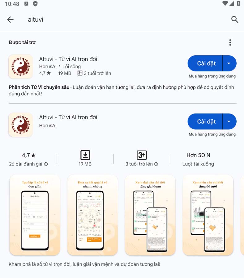 bước 1 tải app aituvi trên android