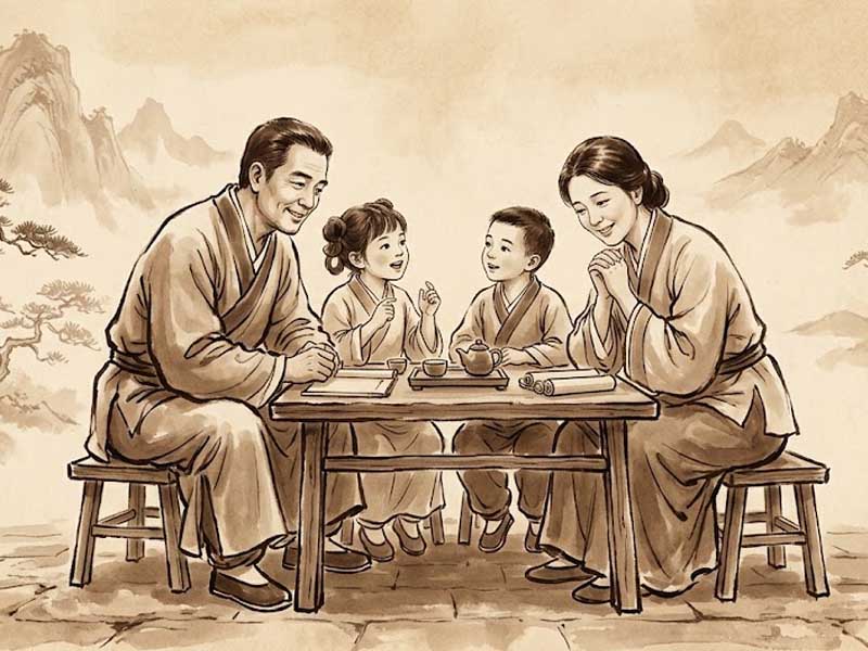 mối quan hệ giữa cha mẹ và con cái trong lá số có sao hỷ thần cung phụ mẫu