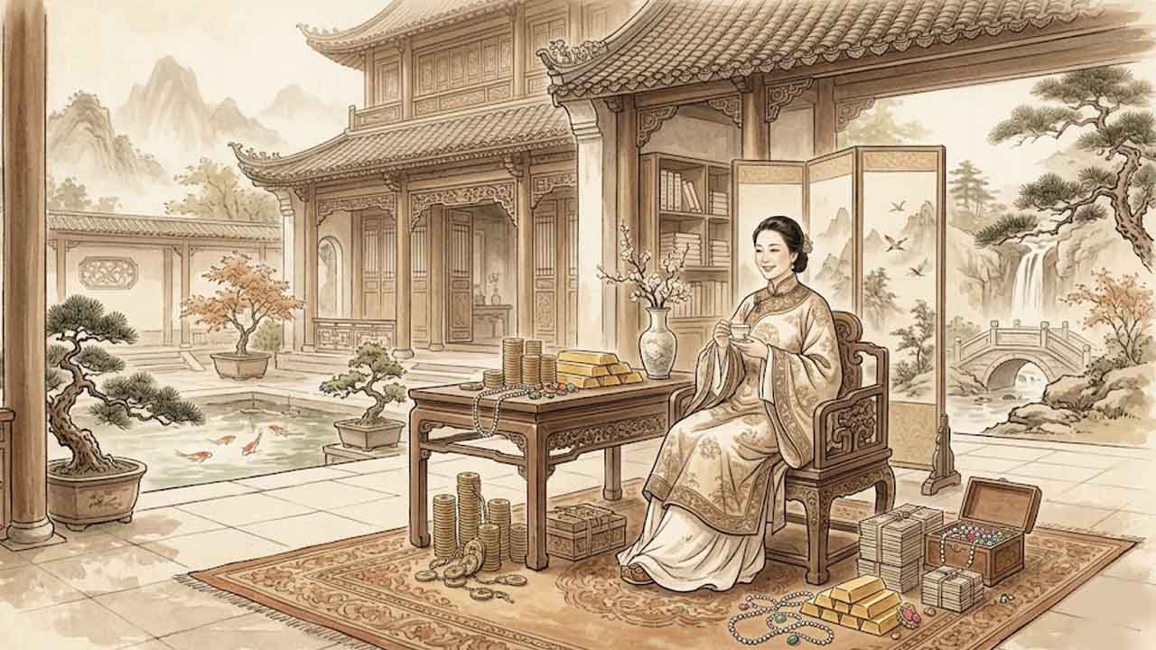 Song Lộc Triều Viên đại diện cho tiền tài, phúc đức và kiến tạo đời sống sung túc