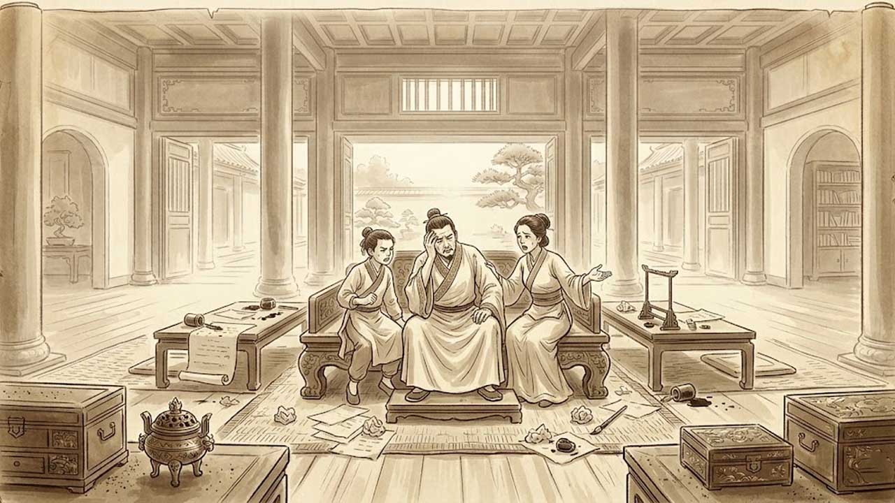 Sao Địa Kiếp cung Phụ Mẫu tiết lộ gia đạo bất hòa, cha mẹ thăng trầm bại sản