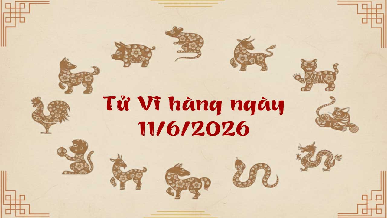 Tử vi 12 con giáp ngày 11/6/2026, tuổi Thân lộc lá tràn trề, đụng đâu thắng đó