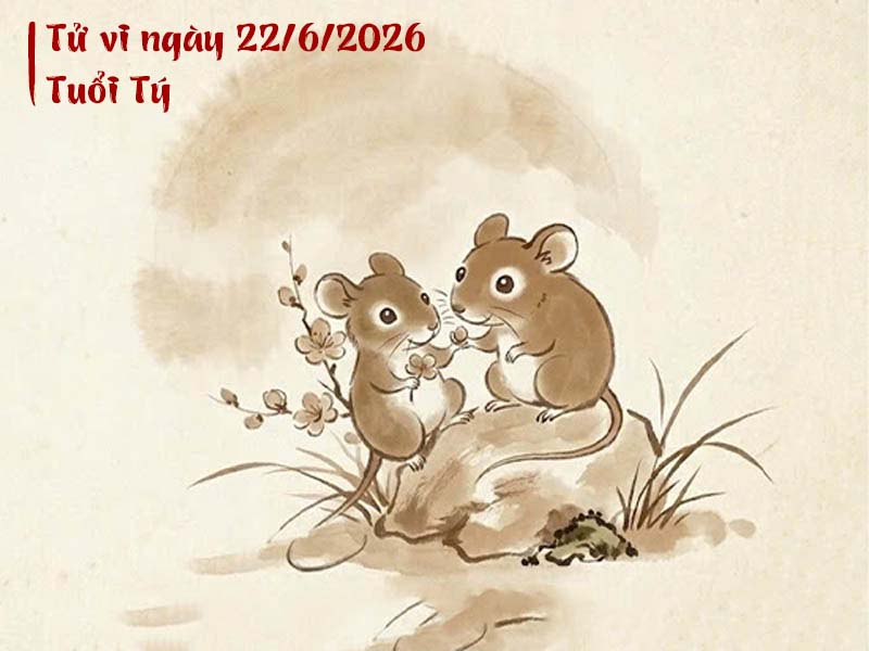Tử vi 12 con giáp ngày 22/6/2026 Tý