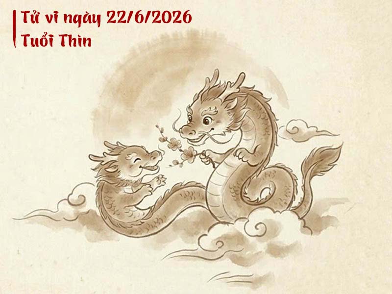 Tử vi 12 con giáp ngày 22/6/2026 thìn