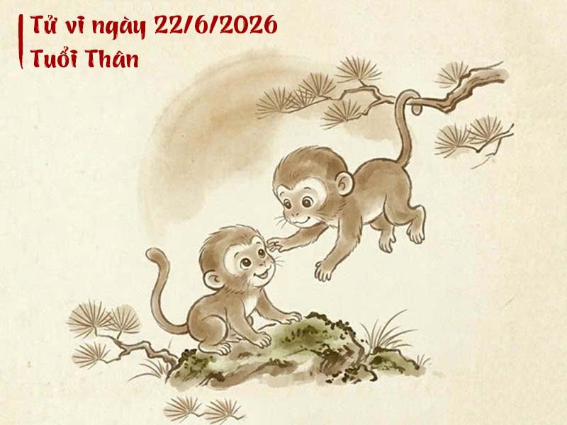 Tử vi 12 con giáp ngày 22/6/2026 thân