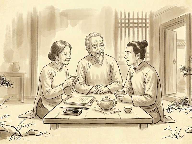 Quan tâm và lắng nghe để cha mẹ không cảm thấy cô đơn