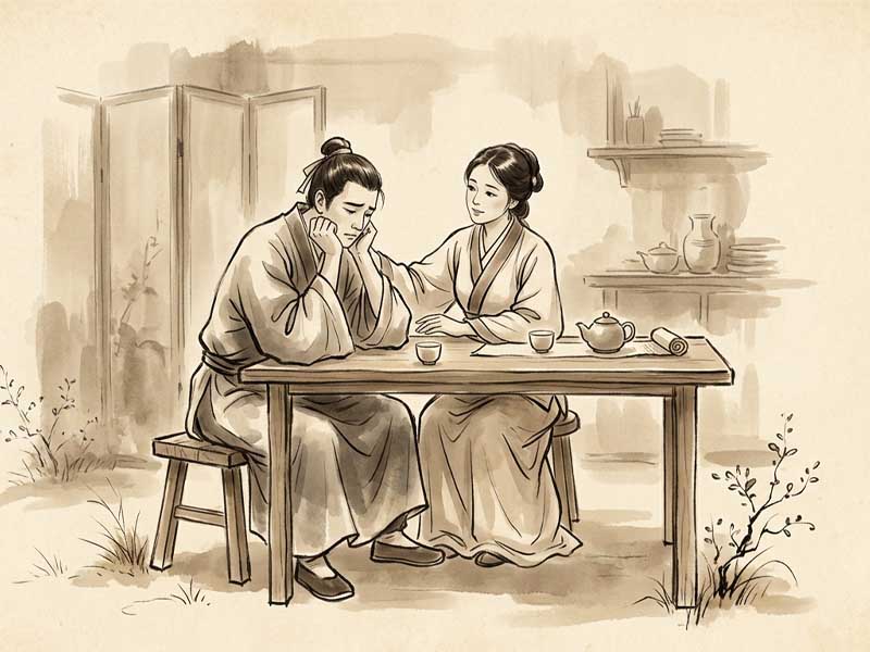 Tấu Thư gặp Không Kiếp ở Phụ Mẫu