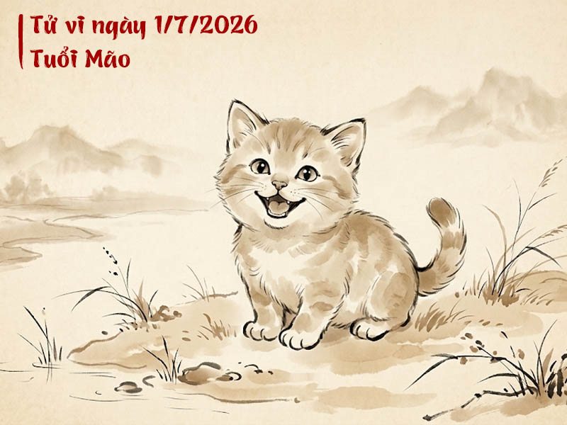 Tử vi ngày 1/7/2026 tuổi Mão