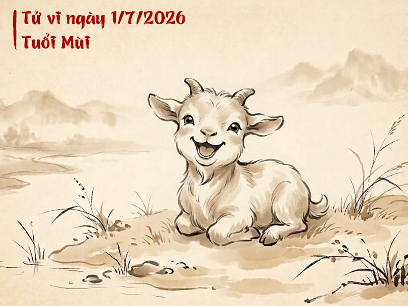 Tử vi ngày 1/7/2026 tuổi Mùi