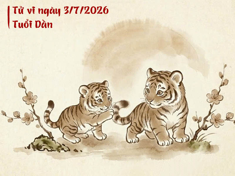 Tử vi ngày 3/7/2026 tuổi Dần