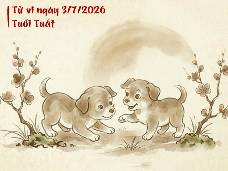 Tử vi ngày 3/7/2026 tuổi Tuất