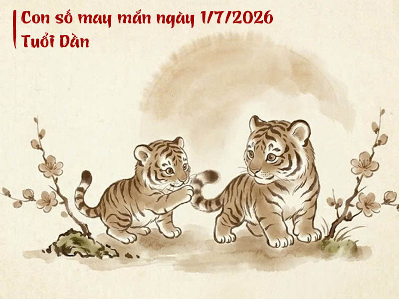 Con số tử vi may mắn ngày 1/7/2026 tuổi Dần