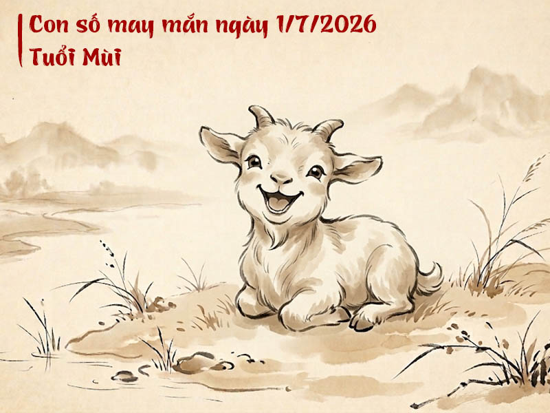 Con số tử vi may mắn ngày 1/7/2026 tuổi Mùi