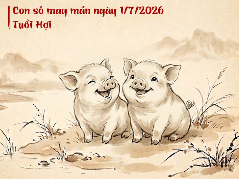 Con số tử vi may mắn ngày 1/7/2026 tuổi hợi