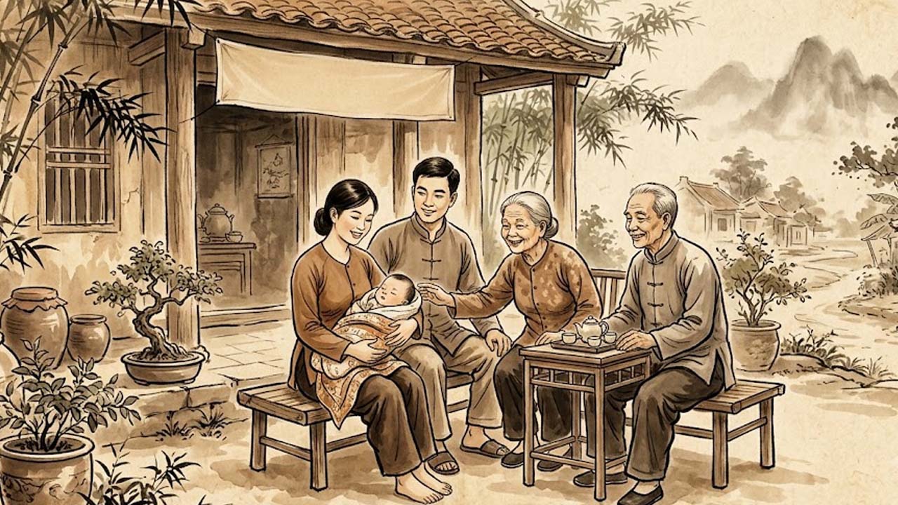 Sao Thiên Hỷ cung Tử Tức chủ sự sinh quý tử, con cái tài sắc vẹn toàn