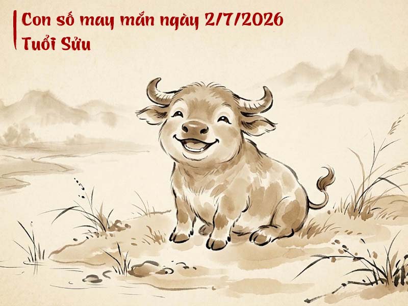 Vận may bùng nổ cho tuổi Sửu ngày 27/6 qua số 3, 54, 88, 21, 65