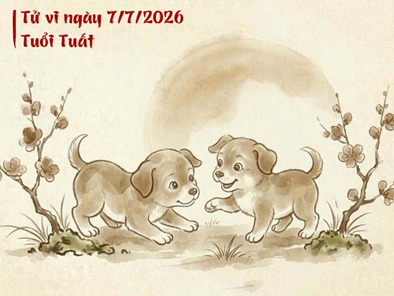 Tử vi ngày 7/7/2026 tuổi Tuất