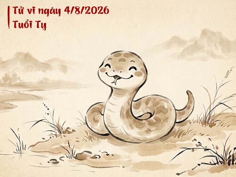 Tử vi ngày 4/8/2026 tuổi Tỵ
