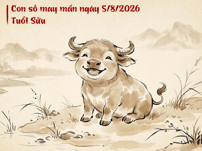 Con số may mắn 6/8/2026 tuổi Sửu