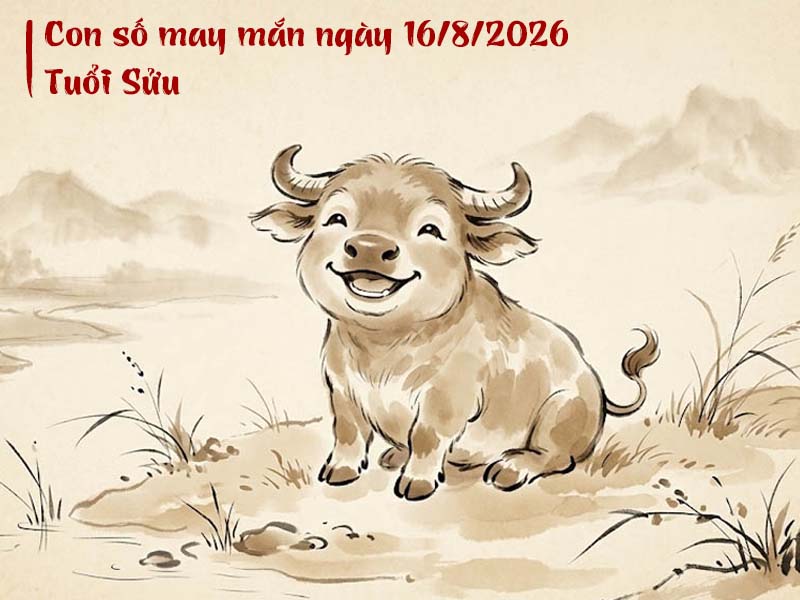 Con số may mắn 16/8/2026 tuổi Sửu
