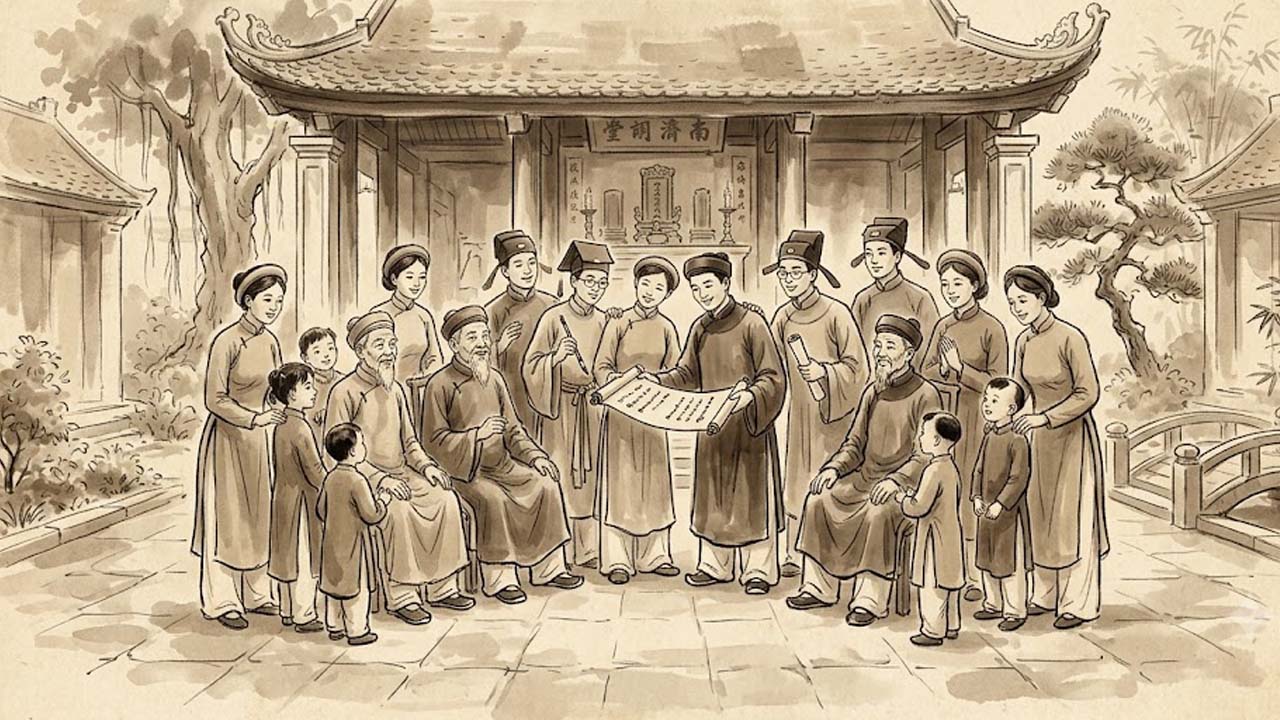 Sao Văn Khúc cung Phúc Đức tiết lộ dòng họ hiếu học, con cháu hưởng vinh hoa