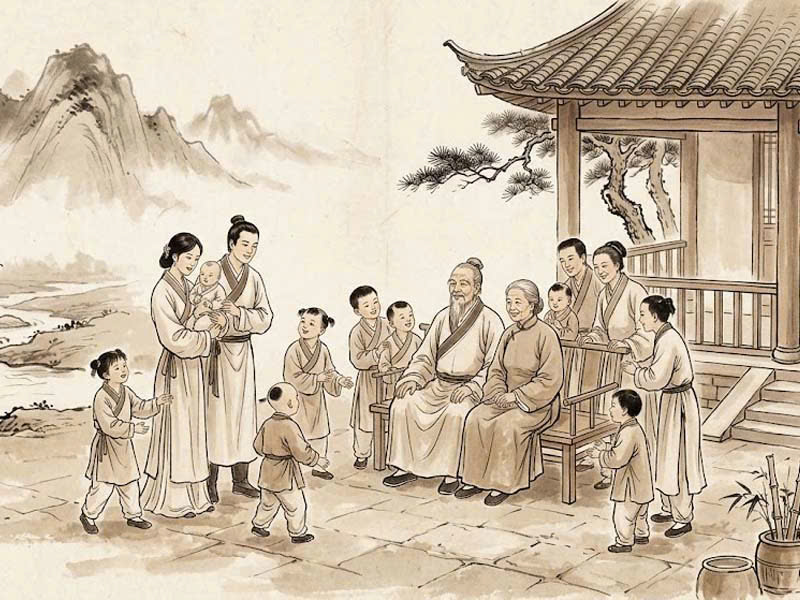 óa Khóa, Nhật Nguyệt cư Phúc Đức gia tộc rạng rỡ danh tiếng và chan hòa tình thương
