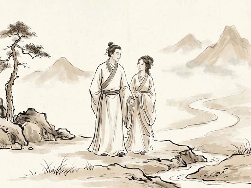 Cung Phu Thê hội Thiên Y, Đào Hồng ám chỉ sức hút mãnh liệt, tình duyên chớm nở sớm