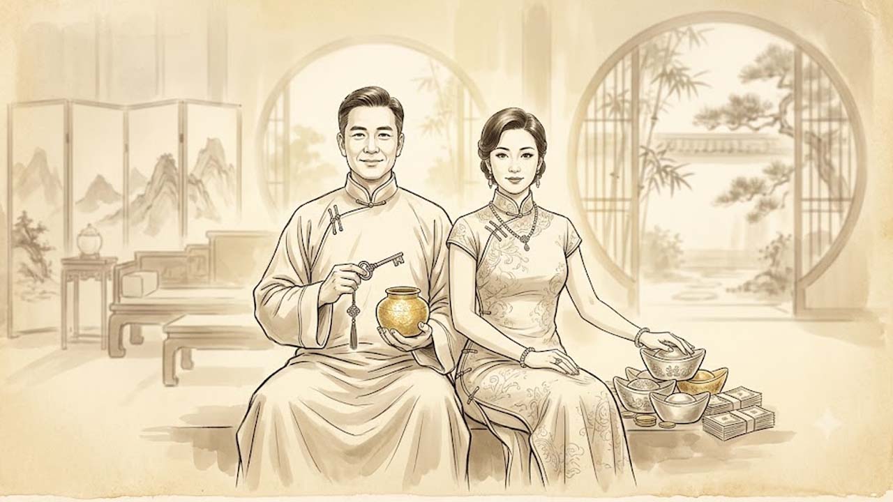 Sao Thiên Phủ cung Phụ Mẫu chủ sự gia thế cha mẹ giàu sang, thừa kế sản nghiệp lớn