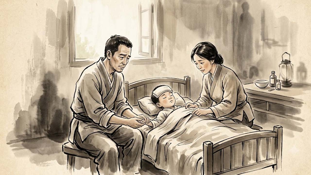 Sao Bệnh cung Tử Tức chủ sự con cái ốm yếu, oằn mình ốm đau, hao tâm khổ tứ