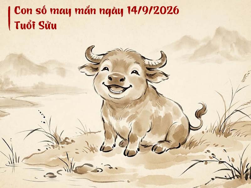 Con số may mắn ngày 14/9/2026 tuổi Sửu