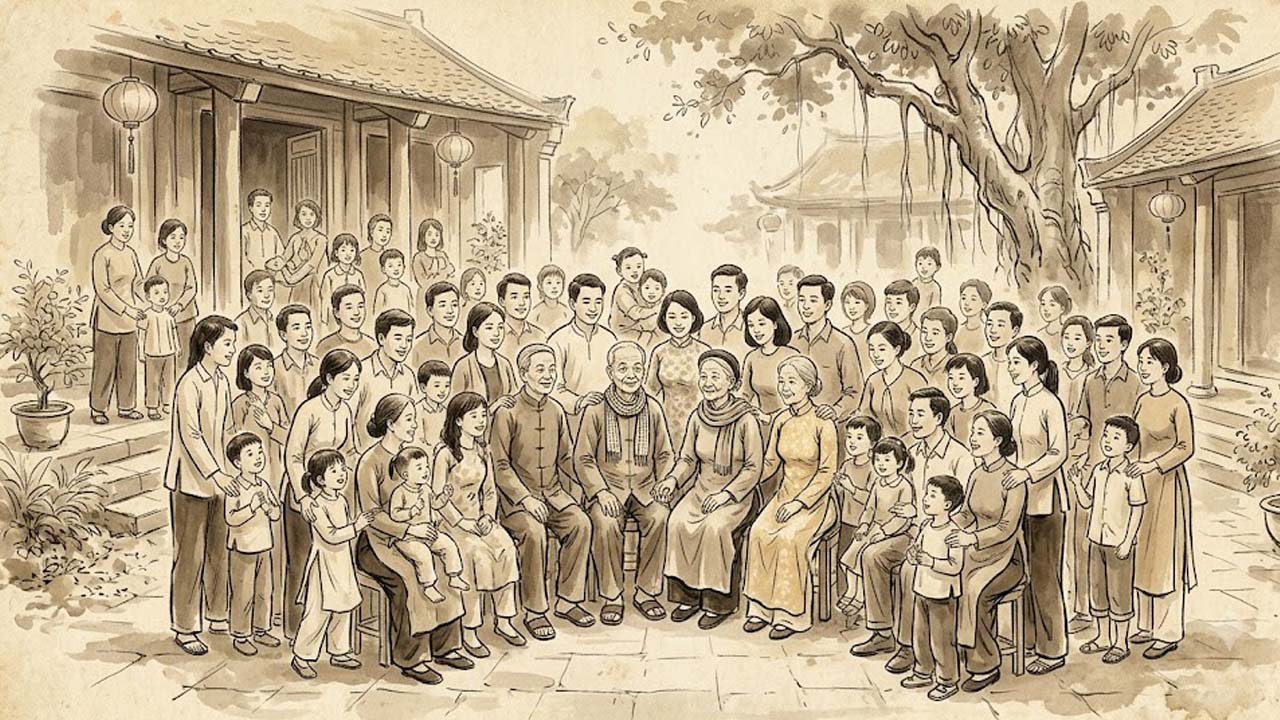 Sao Thiên Hỷ cung Phúc Đức phúc khí tổ tiên cực vượng, dòng tộc hỷ sự đầy nhà