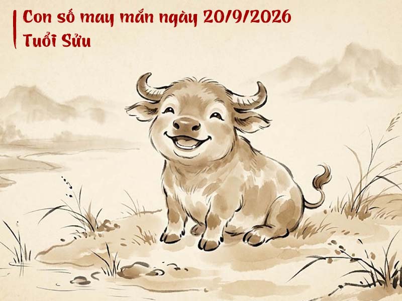 Con số may mắn ngày 20/9/2026 tuổi Sửu