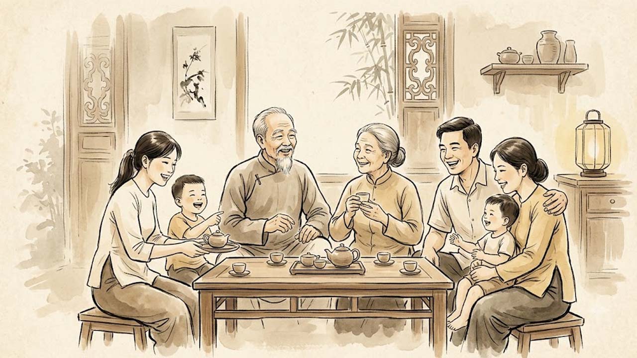 Sao Long Trì cung Điền Trạch gia đạo hòa thuận tài lộc dồi dào trôi chảy vào gia môn