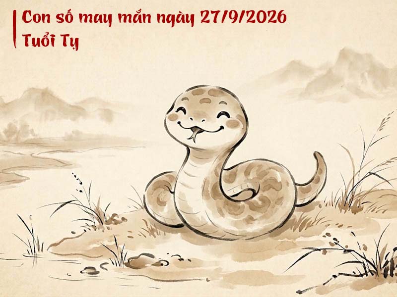 Con số may mắn 27/9/2026 tuổi Tỵ
