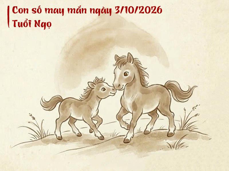 Con số tử vi ngày 3/10/2026 Ngọ