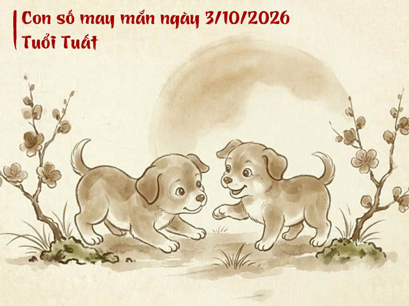 Con số tử vi ngày 3/10/2026 Tuất
