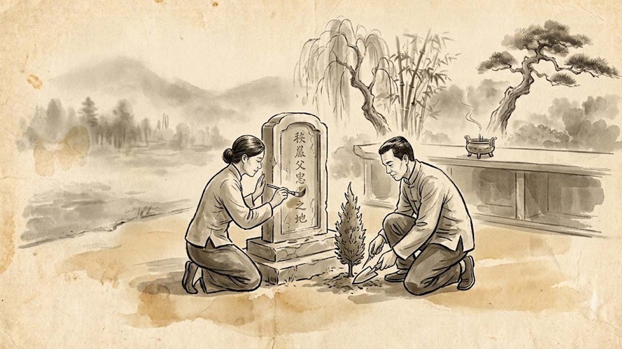 Sao Thiên Hư cung Phúc Đức hãm địa tiết lộ nặng lòng lo âu, tu bổ mồ mả