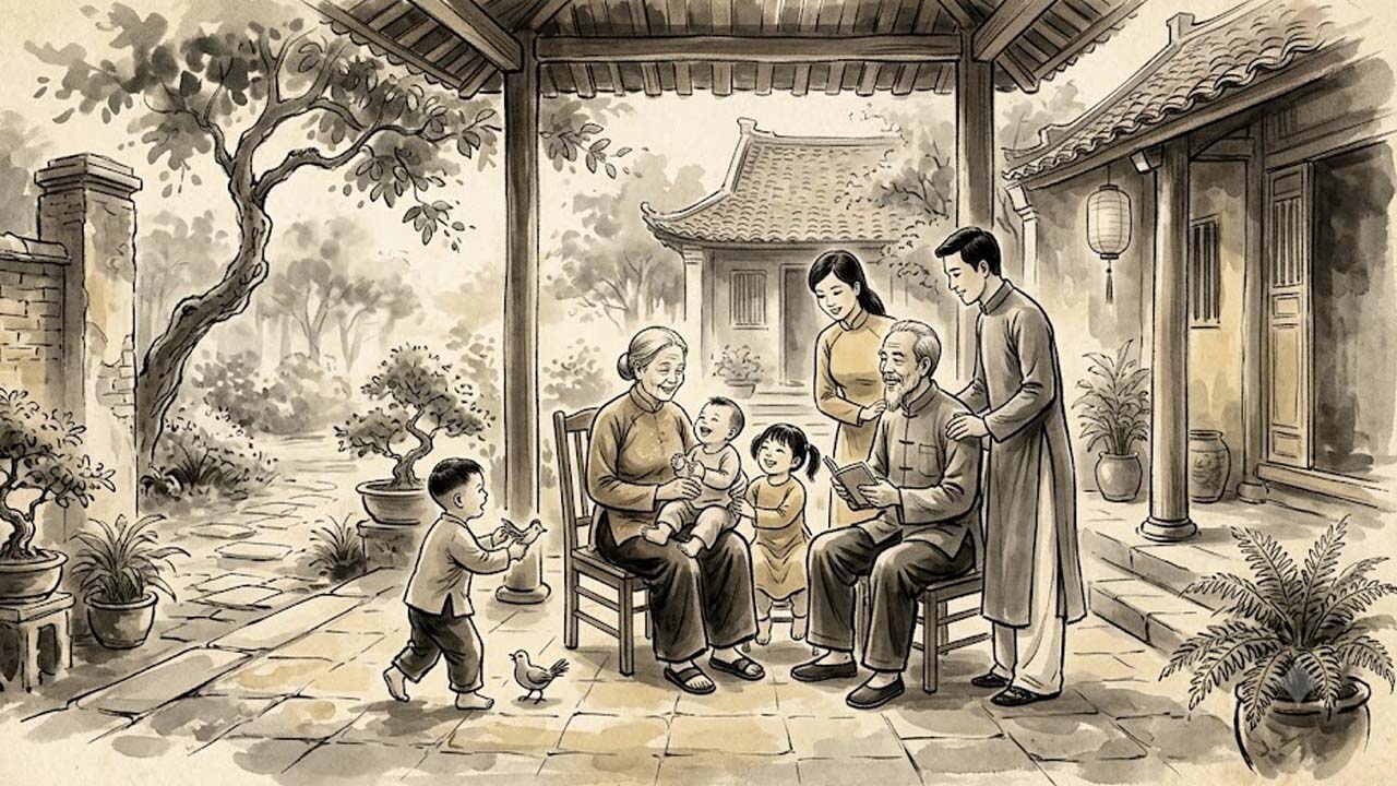 Sao Thiên Hỷ cung Phụ Mẫu chủ sự cha mẹ đầy yêu thương, gia đạo hòa thuận