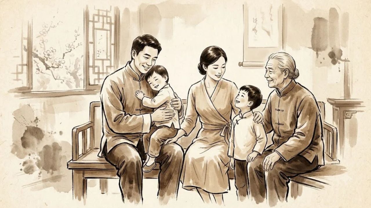 Sao Hoa Cái cung Phụ Mẫu hé lộ nền tảng giáo dục, gia đạo êm ấm