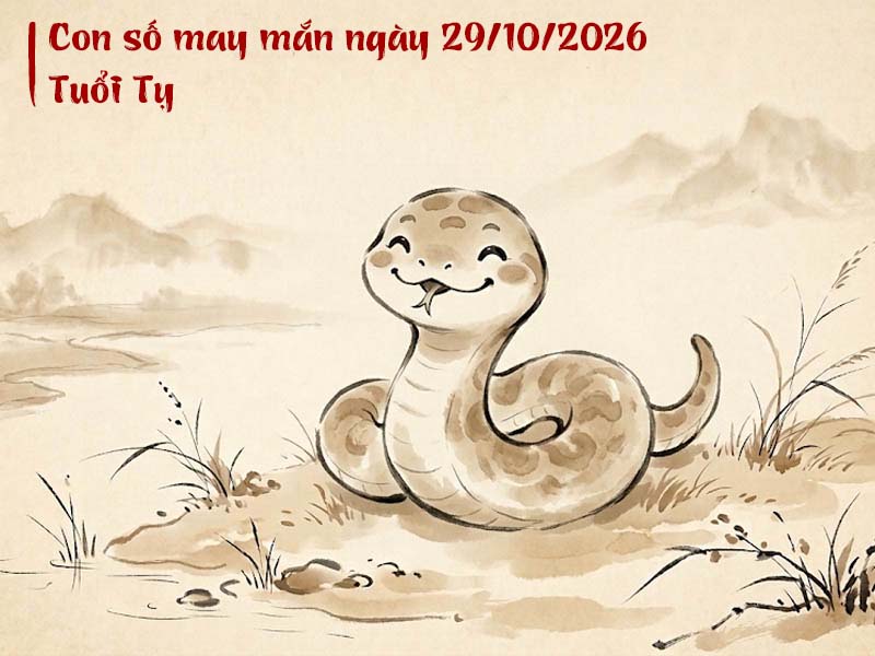 Con số may mắn tử vi ngày 29/10/2026 Tỵ