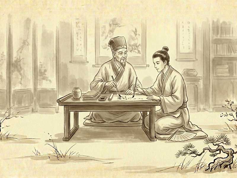 Bước 3: Ghép hai quẻ đơn thành quẻ Hỗ hoàn chỉnh